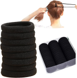 50PCS Black Hair Ties for Women￼