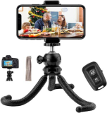  Flexible Phone Tripod Stand w/ Remote￼