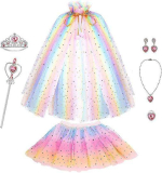  Princess Dress Up Clothes Cape Skirt Set￼