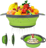  Collapsible Colanders with Handles￼