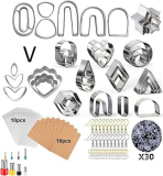  139Pcs Polymer Clay Cutters Set for Clay Earring Jewelry Making￼
