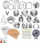  139Pcs Polymer Clay Cutters Set for Clay Earring Jewelry Making￼
