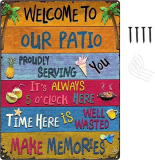 Welcome Patio Sign, Classic Metal Signs￼