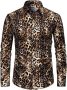 Men Leopard Button Down Shirts￼