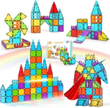  Magnetic Tiles Stacking Building Blocks￼