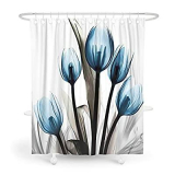 JIYANJ Abstract Shower Curtain Set Boho Shower Curtains