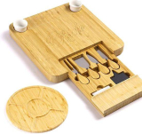  Bamboo Charcuterie Cheese Mini Serving Board￼