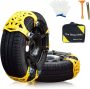  6Pcs Adjustable Universal Emergency Thickening Anti Skid Tire Chains￼