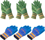 6 Pairs Gardening Gloves for Men/Women￼