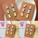 New 3PCS Easter Bunny Earrings￼