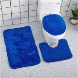 Solid Color 3 Piece Bathroom Rug Set￼