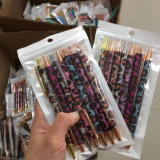Seven leopard ballpoint pens￼