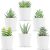  6 Packs Fake Plants for Bedroom Aesthetic Artificial Succulents Plants￼