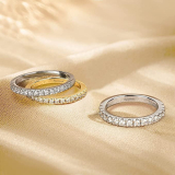 Moissanite Women Wedding Band ￼