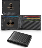  Men Leather Bifold RFID Blocking Wallet￼