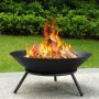  Fire Pit Outdoor Wood Burning 22.6in￼