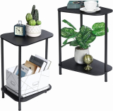 Set of 2 Bamboo End Tables! 