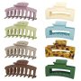  8 Pack Large Hair Claw Clips￼