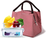 AKWFUNZ Lunch Bag Portable Striped