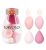  6pcs Daiso Pink Series Multi-color Makeup Sponge Set￼