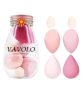 6pcs Daiso Pink Series Multi-color Makeup Sponge Set￼