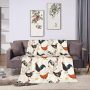  Cute Chicken Printed Blanket￼