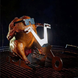 Motorcycle Beer Can Chicken Holder for Grill￼