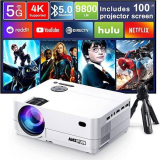 5G WiFi Bluetooth Native 1080P 4K Support Projectors
