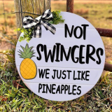 Funny pineapple print listing￼