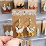 Cute Chicken Earrings￼