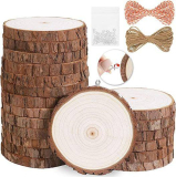 Natural Wood Slices 20Pcs￼
