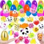 Easter Eggs Filled Squishy Fidget Keychains-24 Pack