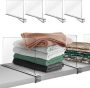  Acrylic Shelf Dividers for Closet Organization 4PCS￼