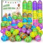 Colorful Bright Plastic Easter Eggs–72 Pcs￼