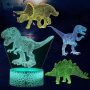 3D Illusion Dinosaur Night Light￼