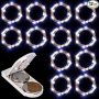  12 Pcs Cool White Fairy String Lights￼