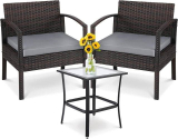 3 Pieces Patio Furniture Set￼
