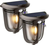 Set of 2 Solar Wall Lights￼