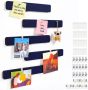 Felt Bulletin Board Strips with Push Pin Clips and Refill Strips